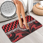 Aotearoa Ngapuhi Bathroom Set Maori Iwi Poutama Puhoro Tattoo