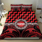 Aotearoa Ngapuhi Bedding Set Maori Iwi Poutama Puhoro Tattoo