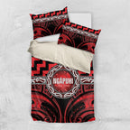 Aotearoa Ngapuhi Bedding Set Maori Iwi Poutama Puhoro Tattoo