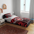 Aotearoa Ngapuhi Bedding Set Maori Iwi Poutama Puhoro Tattoo