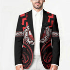 Aotearoa Ngapuhi Personalised Blazer Maori Iwi Poutama Puhoro Tattoo
