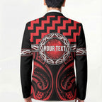 Aotearoa Ngapuhi Personalised Blazer Maori Iwi Poutama Puhoro Tattoo