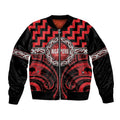 Aotearoa Ngapuhi Personalised Bomber Jacket Maori Iwi Poutama Puhoro Tattoo