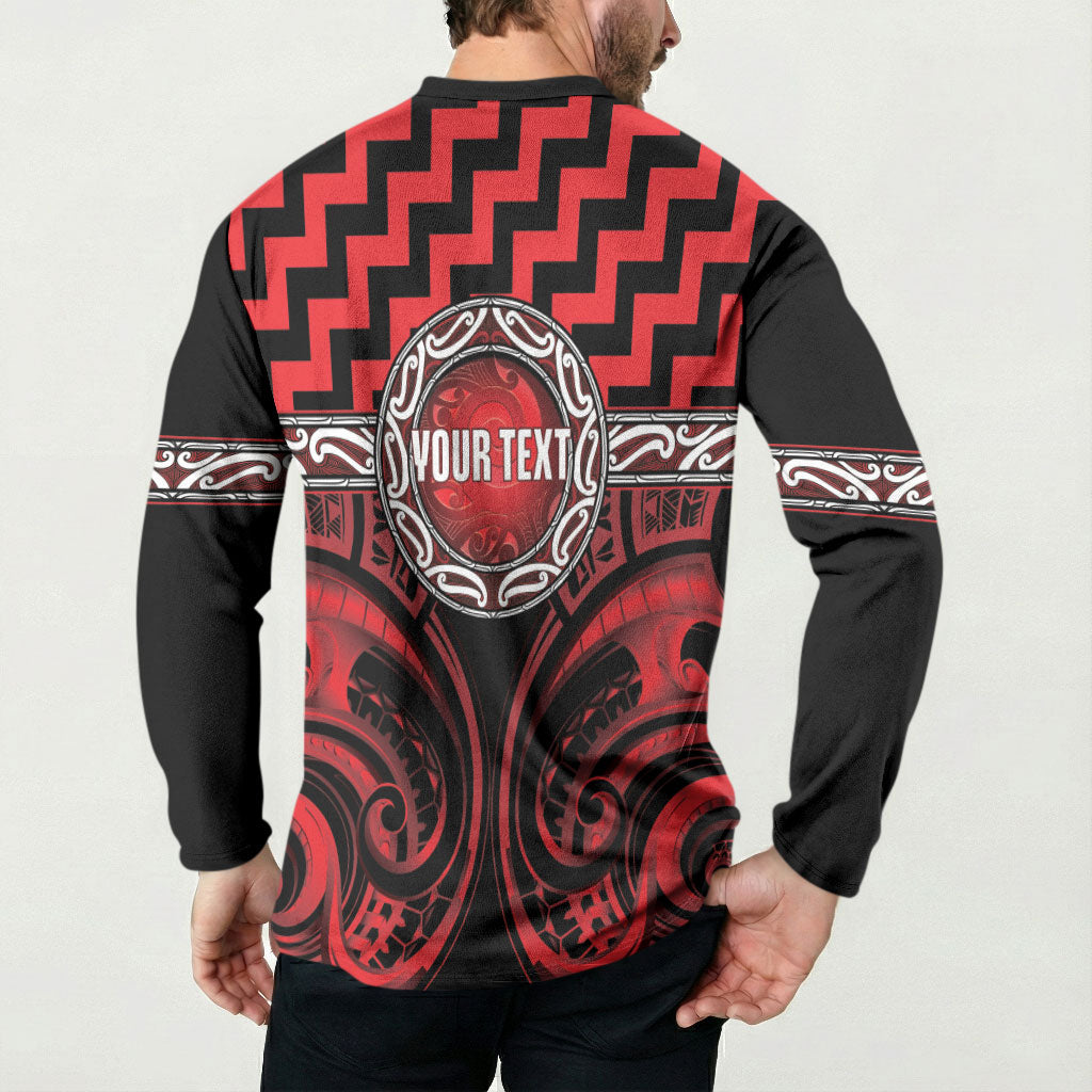 Aotearoa Ngapuhi Personalised Button Sweatshirt Maori Iwi Poutama Puhoro Tattoo