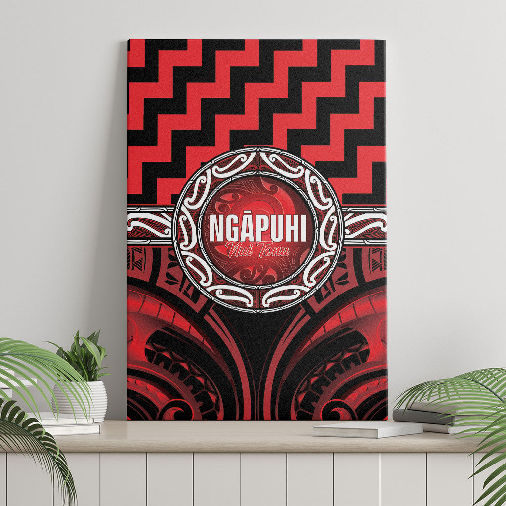 Aotearoa Ngapuhi Canvas Wall Art Maori Iwi Poutama Puhoro Tattoo