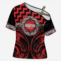 Aotearoa Ngapuhi Personalised Cross Shoulder Shirt Maori Iwi Poutama Puhoro Tattoo