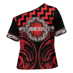Aotearoa Ngapuhi Personalised Cross Shoulder Shirt Maori Iwi Poutama Puhoro Tattoo