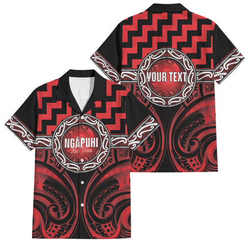 Aotearoa Ngapuhi Personalised Family Matching Summer Maxi Dress and Hawaiian Shirt Maori Iwi Poutama Puhoro Tattoo