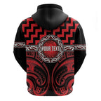 Aotearoa Ngapuhi Personalised Hoodie Maori Iwi Poutama Puhoro Tattoo