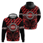 Aotearoa Ngapuhi Personalised Hoodie Maori Iwi Poutama Puhoro Tattoo