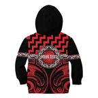Aotearoa Ngapuhi Personalised Kid Hoodie Maori Iwi Poutama Puhoro Tattoo