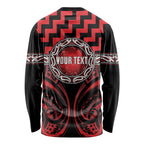 Aotearoa Ngapuhi Personalised Long Sleeve Shirt Maori Iwi Poutama Puhoro Tattoo