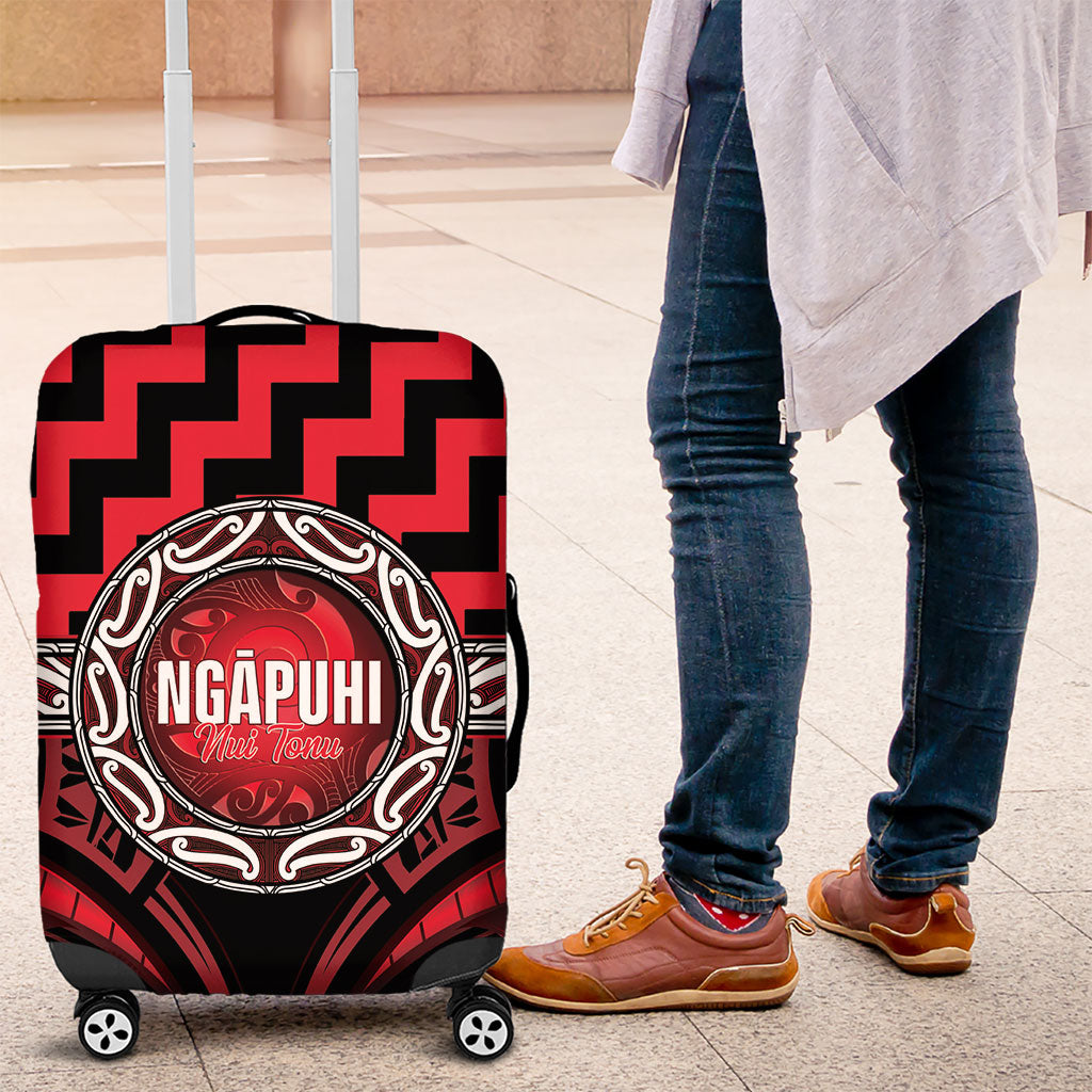 Aotearoa Ngapuhi Luggage Cover Maori Iwi Poutama Puhoro Tattoo