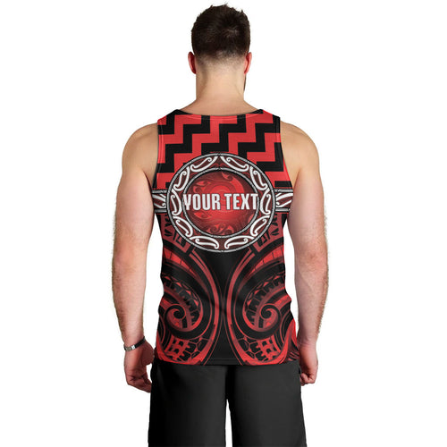 Aotearoa Ngapuhi Personalised Men Tank Top Maori Iwi Poutama Puhoro Tattoo