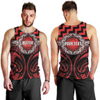 Aotearoa Ngapuhi Personalised Men Tank Top Maori Iwi Poutama Puhoro Tattoo