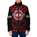 Aotearoa Ngapuhi Personalised Padded Jacket Maori Iwi Poutama Puhoro Tattoo