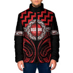 Aotearoa Ngapuhi Personalised Padded Jacket Maori Iwi Poutama Puhoro Tattoo