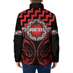 Aotearoa Ngapuhi Personalised Padded Jacket Maori Iwi Poutama Puhoro Tattoo