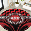 Aotearoa Ngapuhi Round Carpet Maori Iwi Poutama Puhoro Tattoo