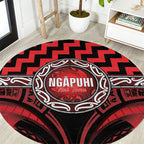 Aotearoa Ngapuhi Round Carpet Maori Iwi Poutama Puhoro Tattoo