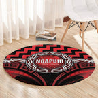 Aotearoa Ngapuhi Round Carpet Maori Iwi Poutama Puhoro Tattoo