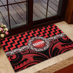 Aotearoa Ngapuhi Rubber Doormat Maori Iwi Poutama Puhoro Tattoo
