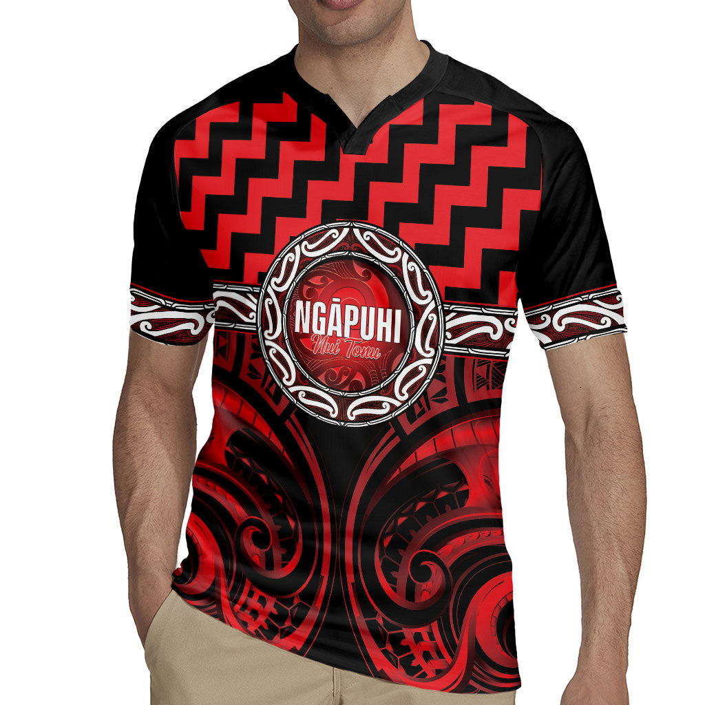 Aotearoa Ngapuhi Personalised Rugby Jersey Maori Iwi Poutama Puhoro Tattoo