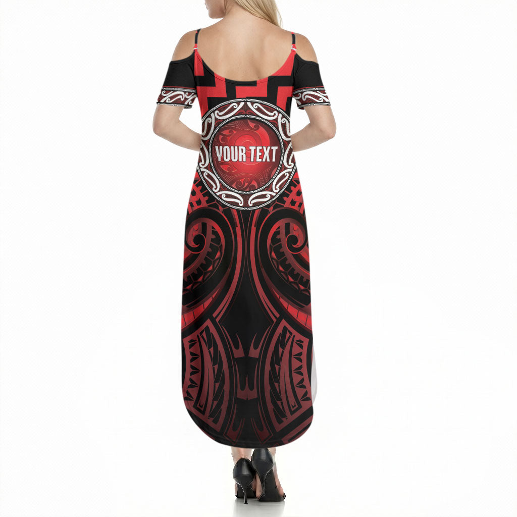 Aotearoa Ngapuhi Personalised Summer Maxi Dress Maori Iwi Poutama Puhoro Tattoo