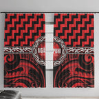 Aotearoa Ngapuhi Window Curtain Maori Iwi Poutama Puhoro Tattoo