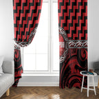 Aotearoa Ngapuhi Window Curtain Maori Iwi Poutama Puhoro Tattoo