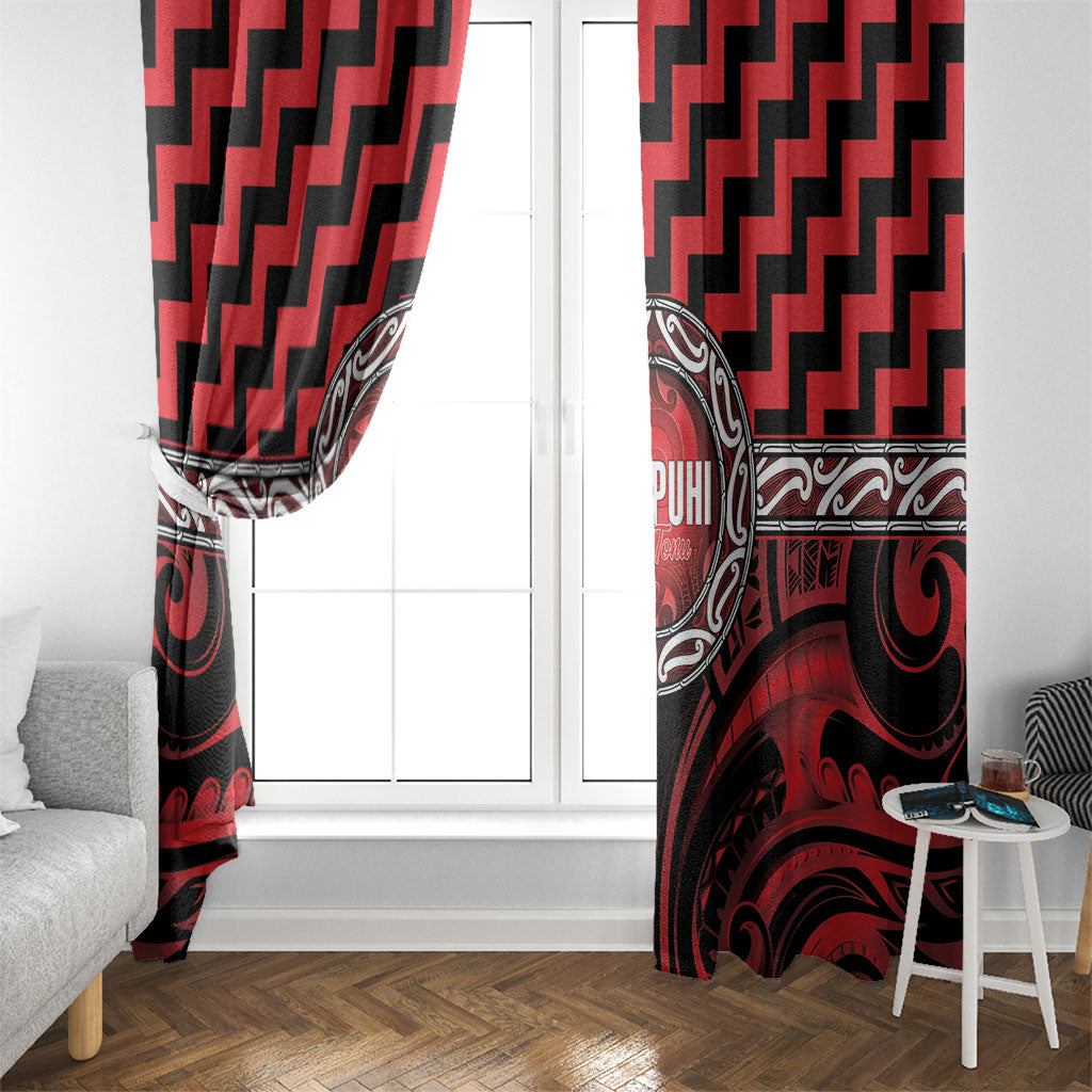 Aotearoa Ngapuhi Window Curtain Maori Iwi Poutama Puhoro Tattoo