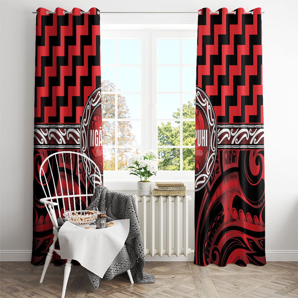Aotearoa Ngapuhi Window Curtain Maori Iwi Poutama Puhoro Tattoo