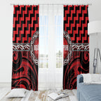 Aotearoa Ngapuhi Window Curtain Maori Iwi Poutama Puhoro Tattoo