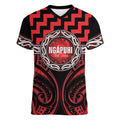 Aotearoa Ngapuhi Personalised Women V-Neck T-Shirt Maori Iwi Poutama Puhoro Tattoo