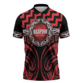 Aotearoa Ngapuhi Personalised Zipper Polo Shirt Maori Iwi Poutama Puhoro Tattoo