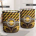 Aotearoa Ngati Porou Laundry Basket Maori Iwi Poutama Puhoro Tattoo