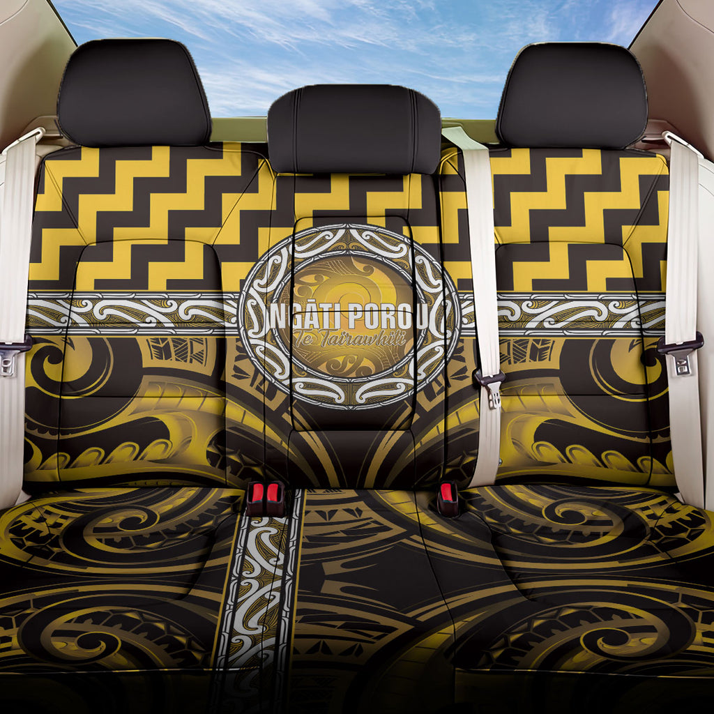 Aotearoa Ngati Porou Back Car Seat Cover Maori Iwi Poutama Puhoro Tattoo