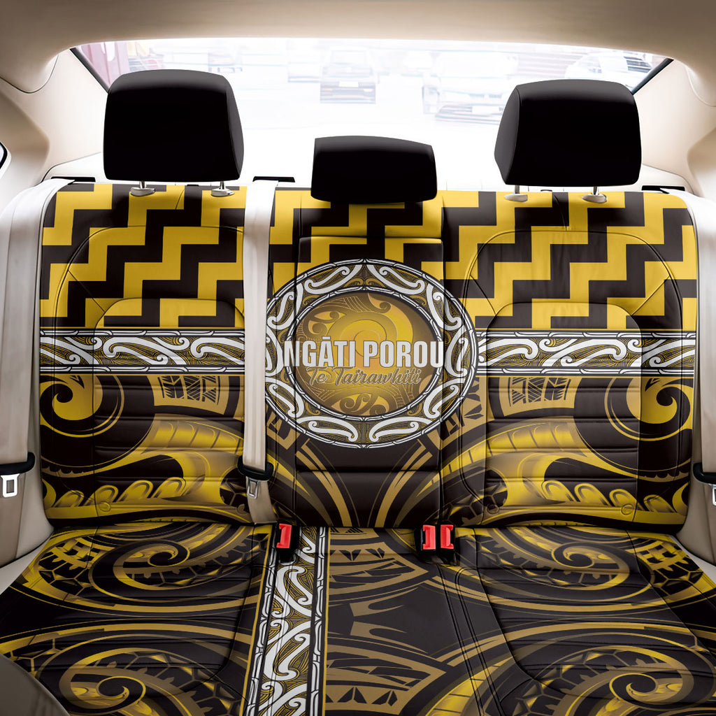 Aotearoa Ngati Porou Back Car Seat Cover Maori Iwi Poutama Puhoro Tattoo
