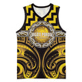 Aotearoa Ngati Porou Personalised Basketball Jersey Maori Iwi Poutama Puhoro Tattoo