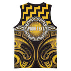 Aotearoa Ngati Porou Personalised Basketball Jersey Maori Iwi Poutama Puhoro Tattoo