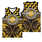 Aotearoa Ngati Porou Personalised Basketball Jersey Maori Iwi Poutama Puhoro Tattoo