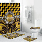 Aotearoa Ngati Porou Bathroom Set Maori Iwi Poutama Puhoro Tattoo