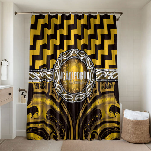 Aotearoa Ngati Porou Bathroom Set Maori Iwi Poutama Puhoro Tattoo
