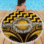 Aotearoa Ngati Porou Beach Blanket Maori Iwi Poutama Puhoro Tattoo