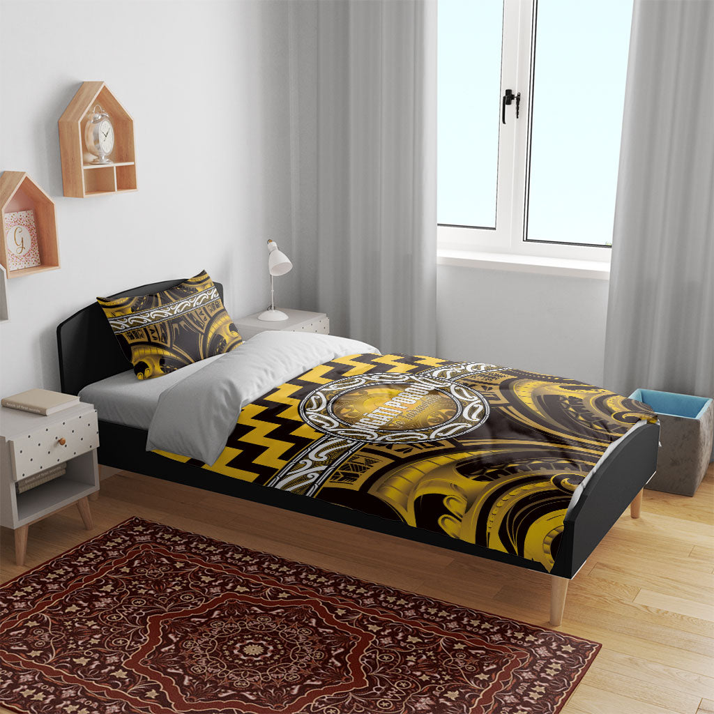 Aotearoa Ngati Porou Bedding Set Maori Iwi Poutama Puhoro Tattoo