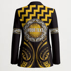 Aotearoa Ngati Porou Personalised Blazer Maori Iwi Poutama Puhoro Tattoo