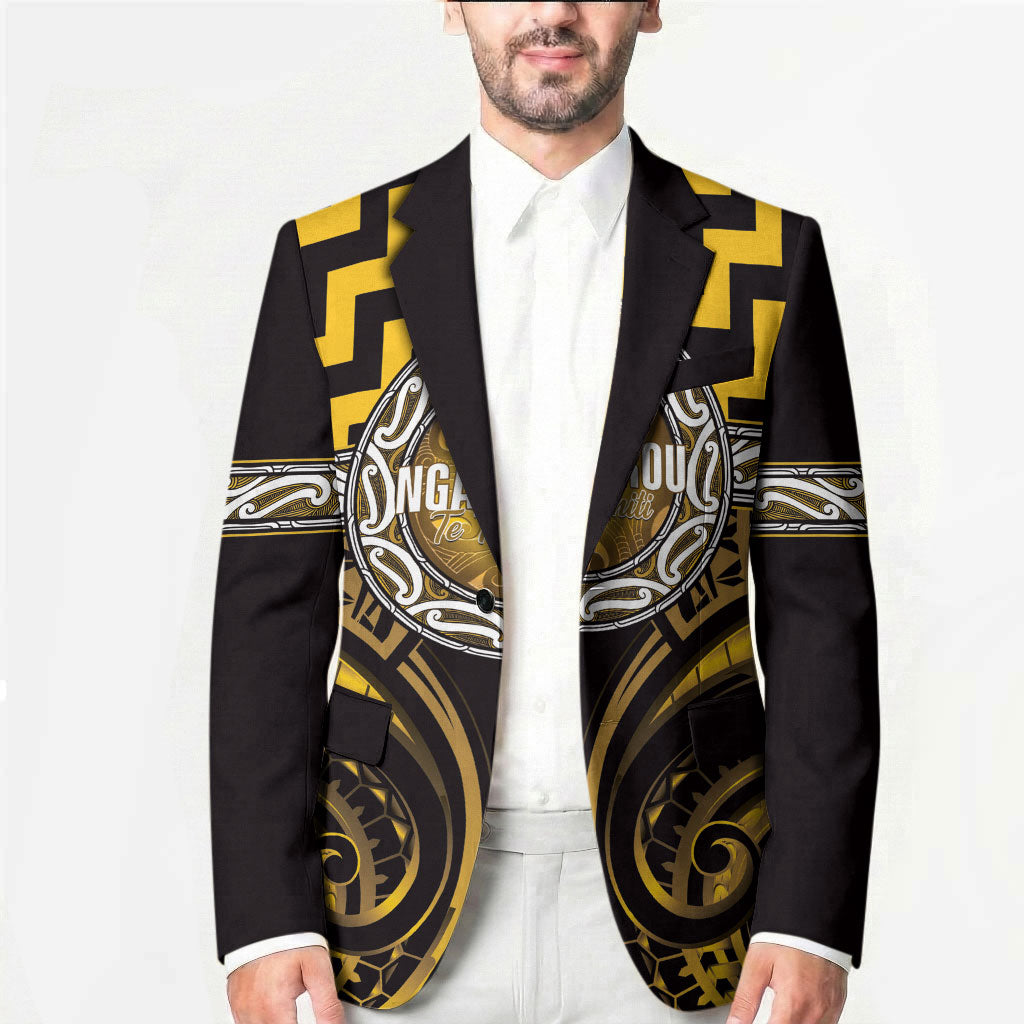 Aotearoa Ngati Porou Personalised Blazer Maori Iwi Poutama Puhoro Tattoo