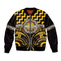 Aotearoa Ngati Porou Personalised Bomber Jacket Maori Iwi Poutama Puhoro Tattoo