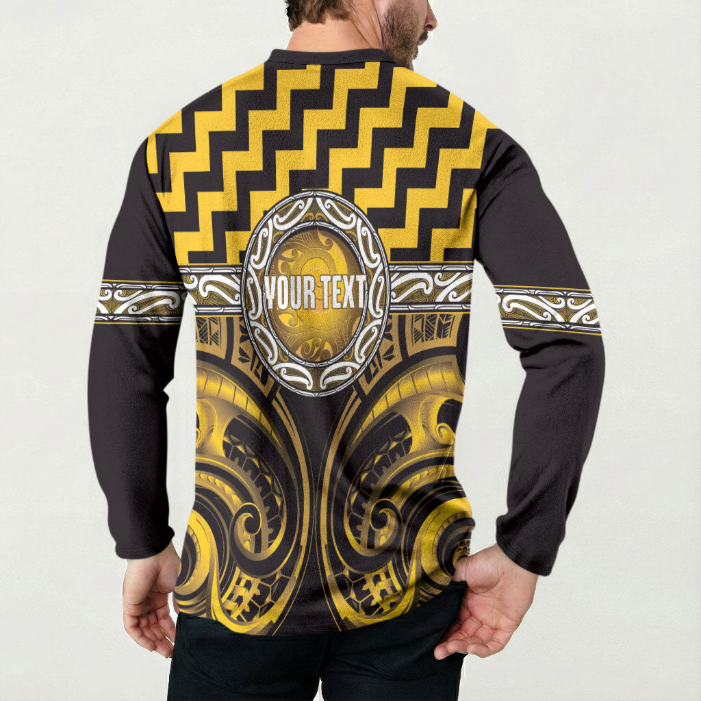 Aotearoa Ngati Porou Personalised Button Sweatshirt Maori Iwi Poutama Puhoro Tattoo