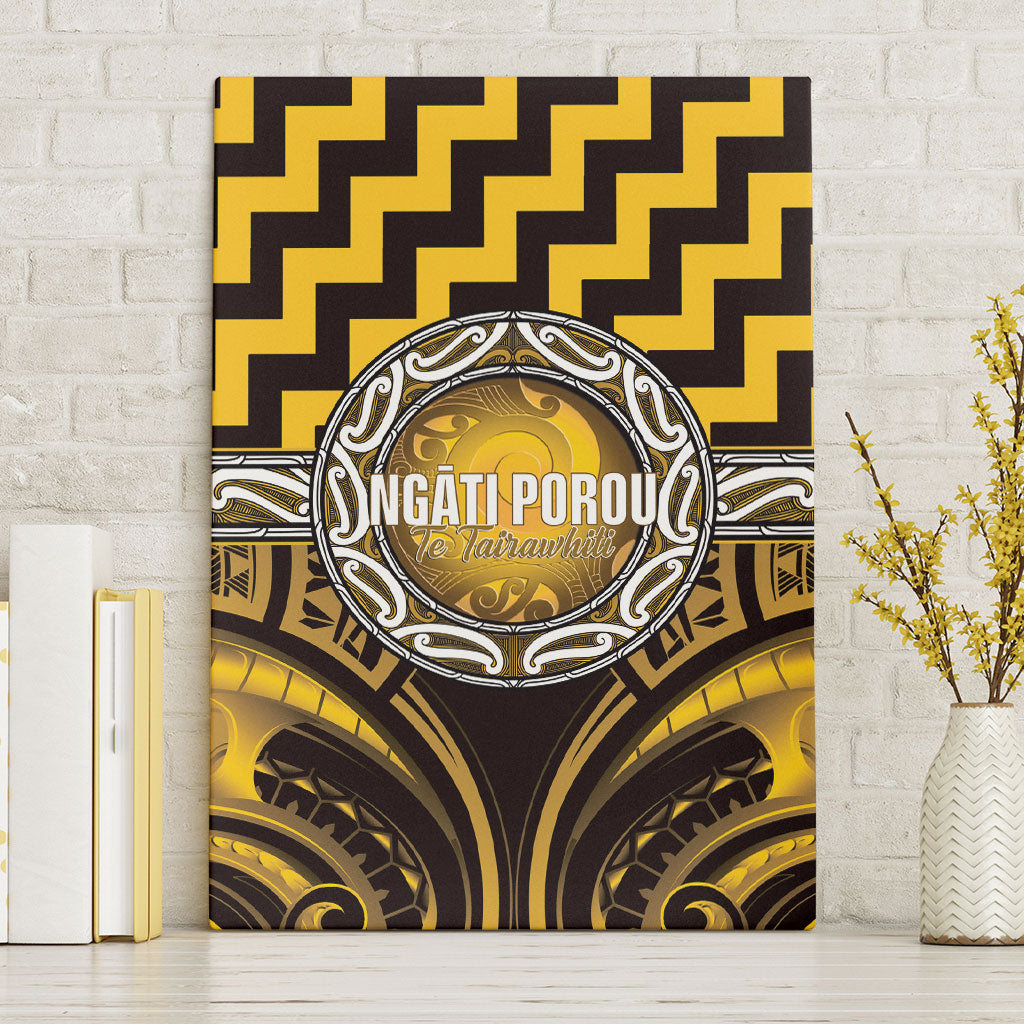 Aotearoa Ngati Porou Canvas Wall Art Maori Iwi Poutama Puhoro Tattoo